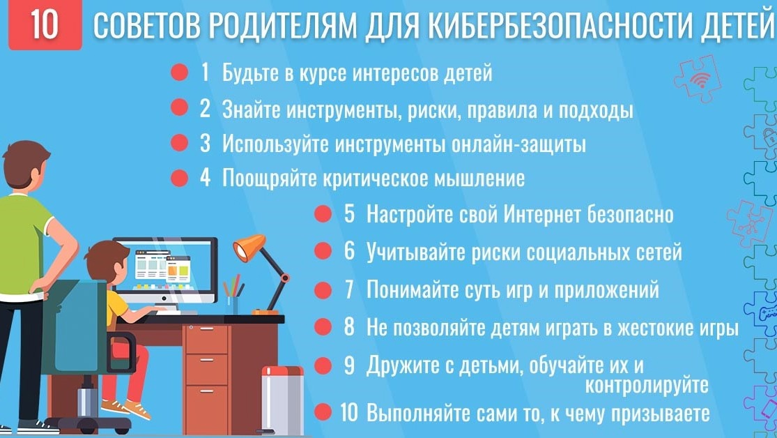 10 советов родителям для кибербезопасности детей.