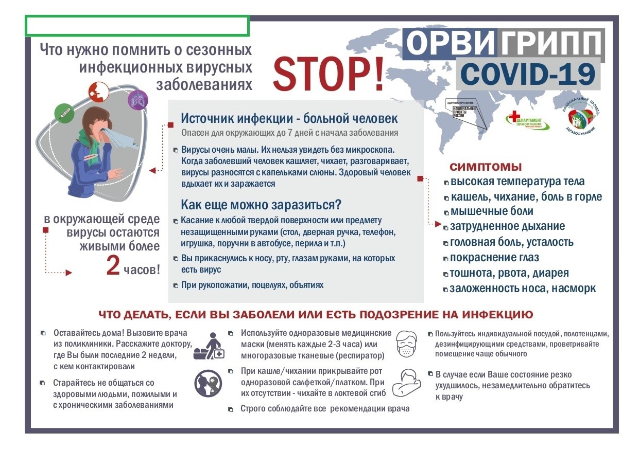 STOP! ОРВИ, ГРИПП, COVID - 19.